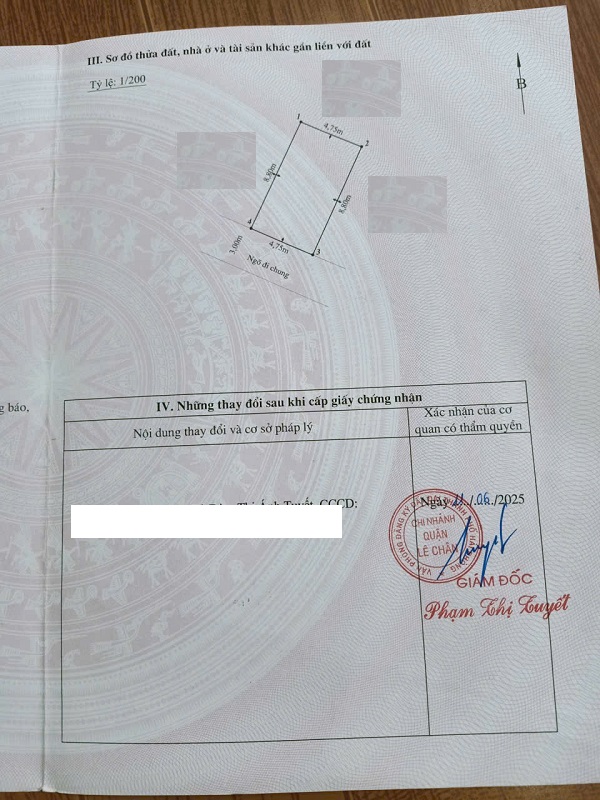 Bán Nhà 4 Tầng Hào Khê – Quán Nam, Lê Chân, Hải Phòng, Giá Chỉ 3,25 Tỷ